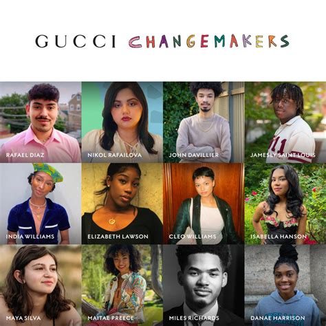 gucci changemakers scholarship|gucci donation request form.